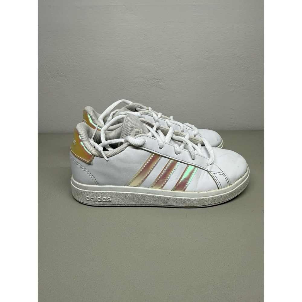adidas Grand Court 2.0 Cloud White/Iridescent GY2326 Kids Size 1
